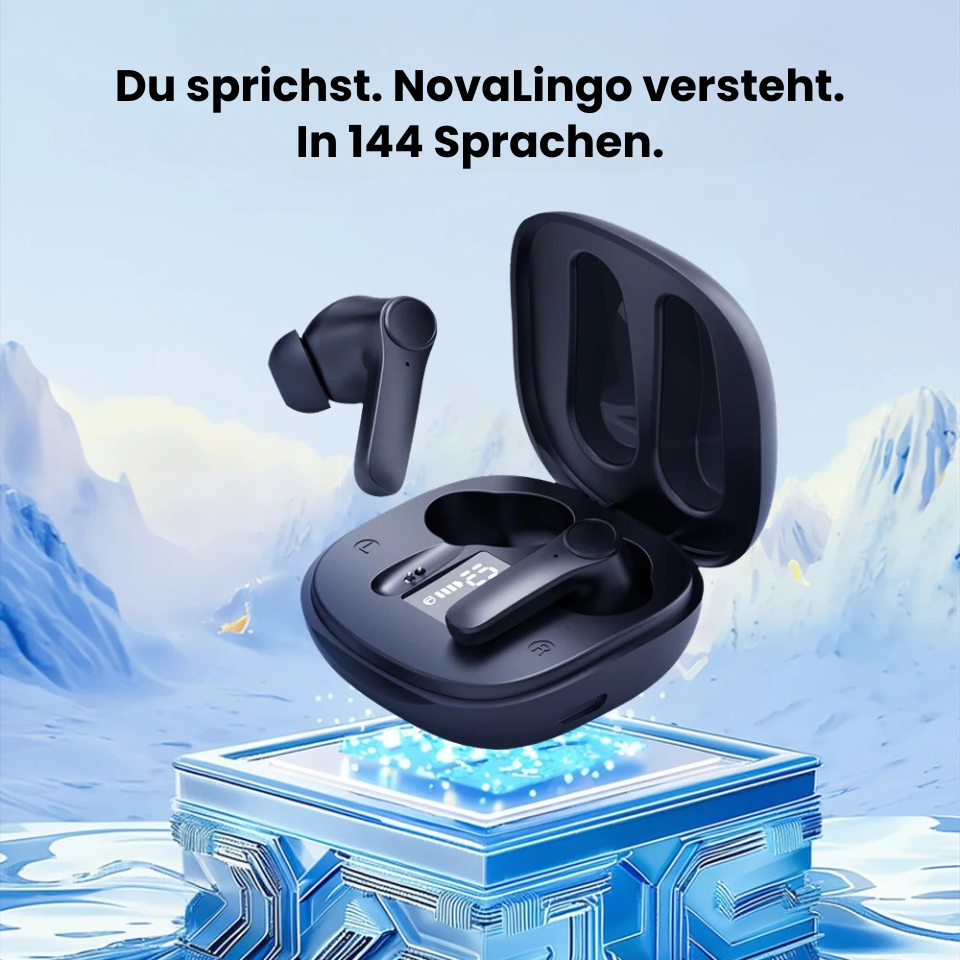NovaLingo - Ki- Kopfhörer mit direktem Übersetzer