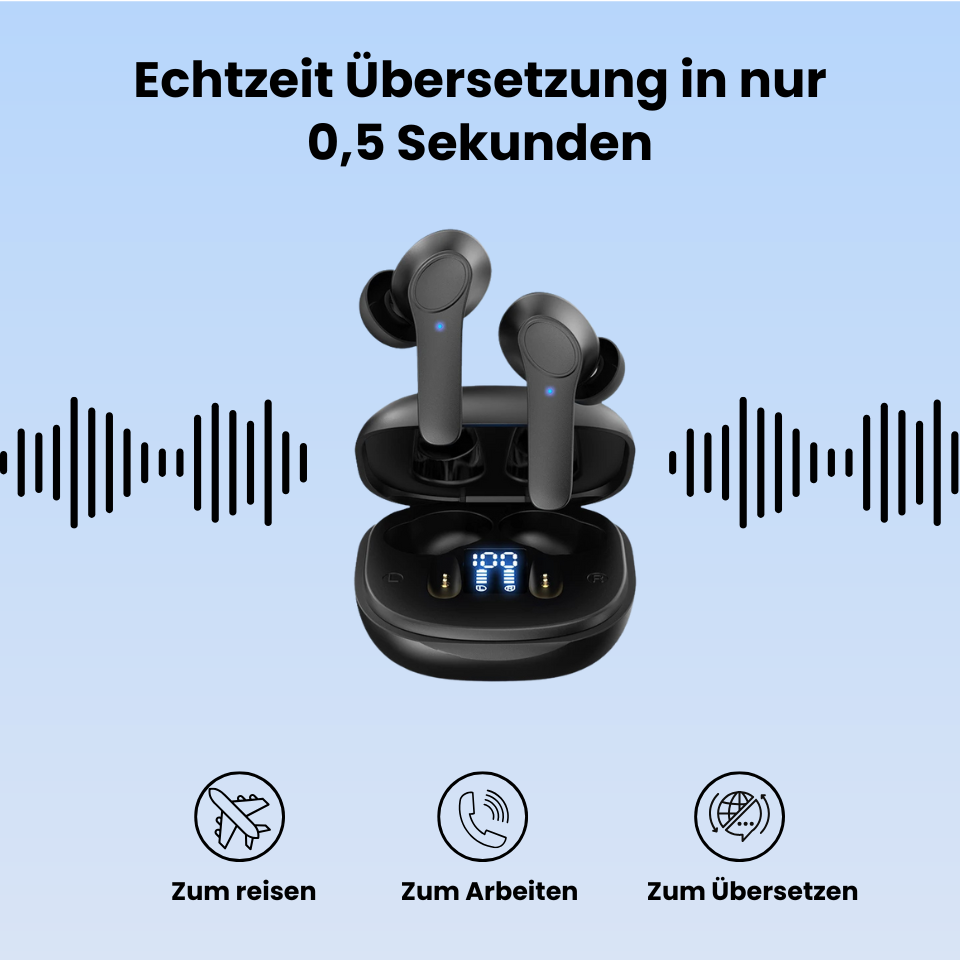NovaLingo - Ki- Kopfhörer mit direktem Übersetzer